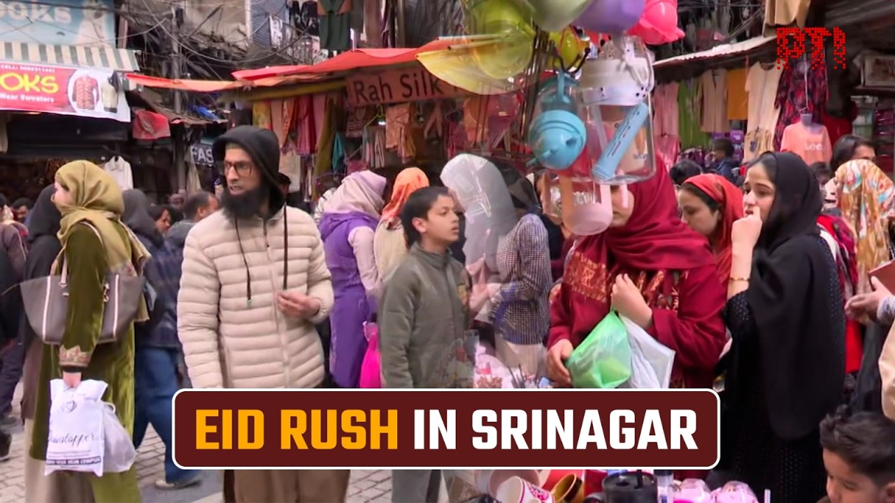 Eid shopping rush fills Srinagar markets as crowds throng Goni Khan ahead of festival