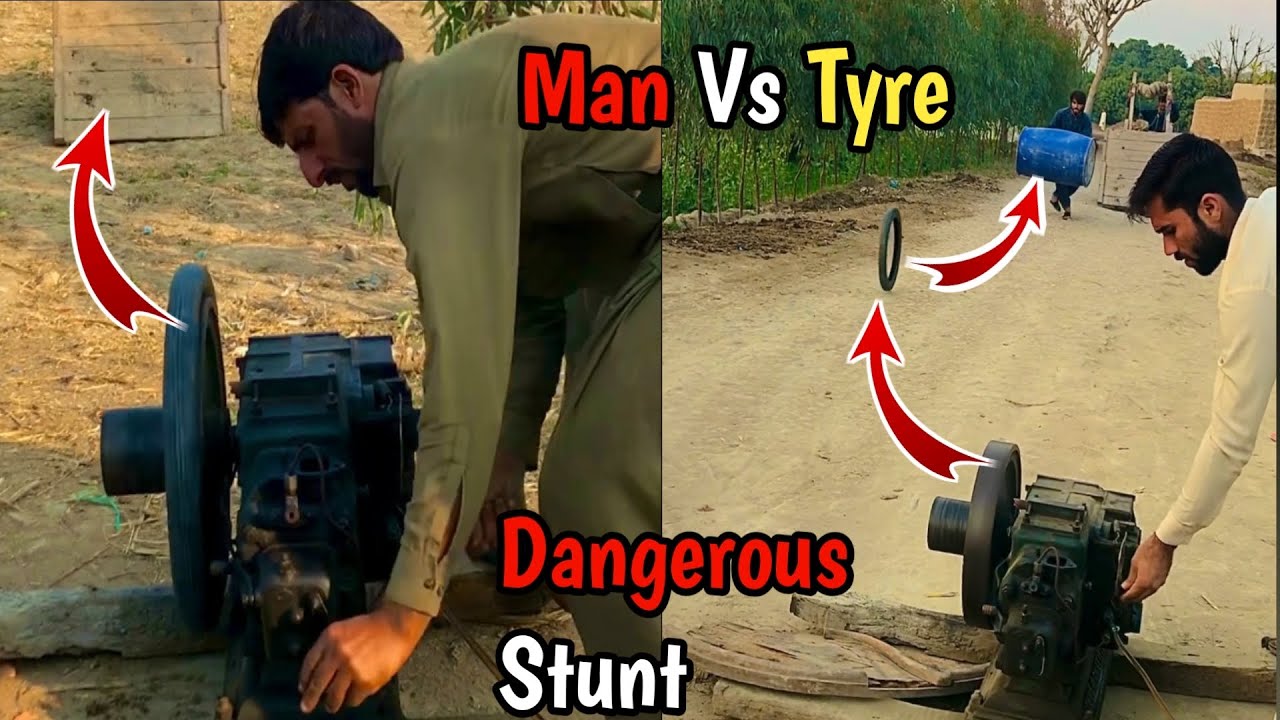 Diesel engine start in dangerous stunt #trndingshort #experimnent #dieselengine #newtrend