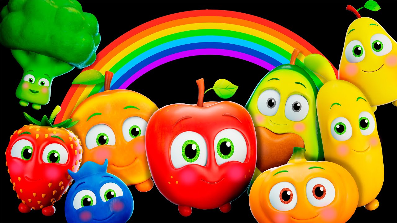 🍉 Dancing Funny Fruits + More | Baby Sensory Fun Animation and Dance Party  🍎🥑