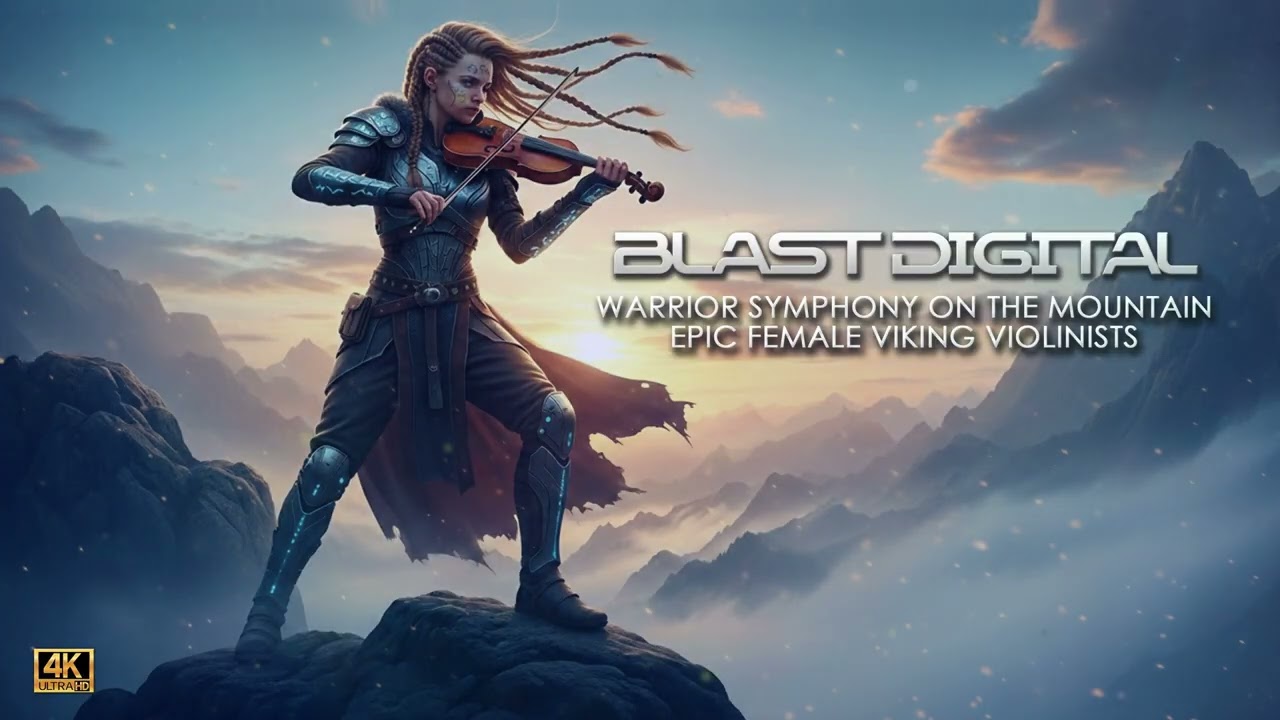 Warrior Symphony on the Mountain | Epic Female Viking | Relax DJ Violin