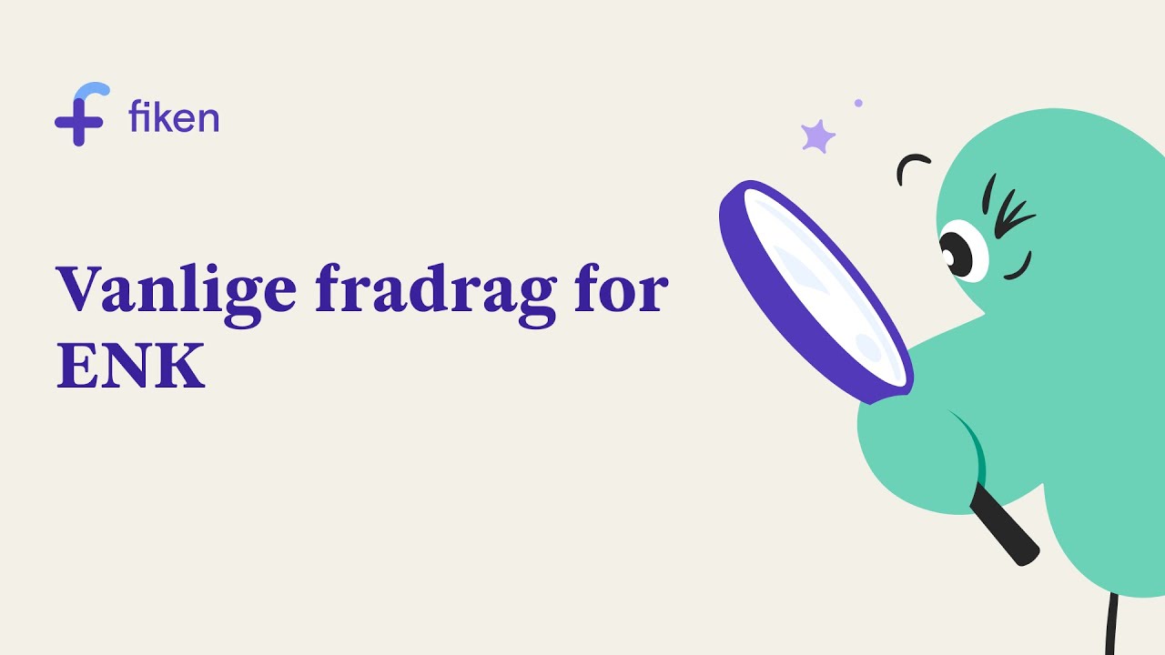 Vanlige fradrag for ENK