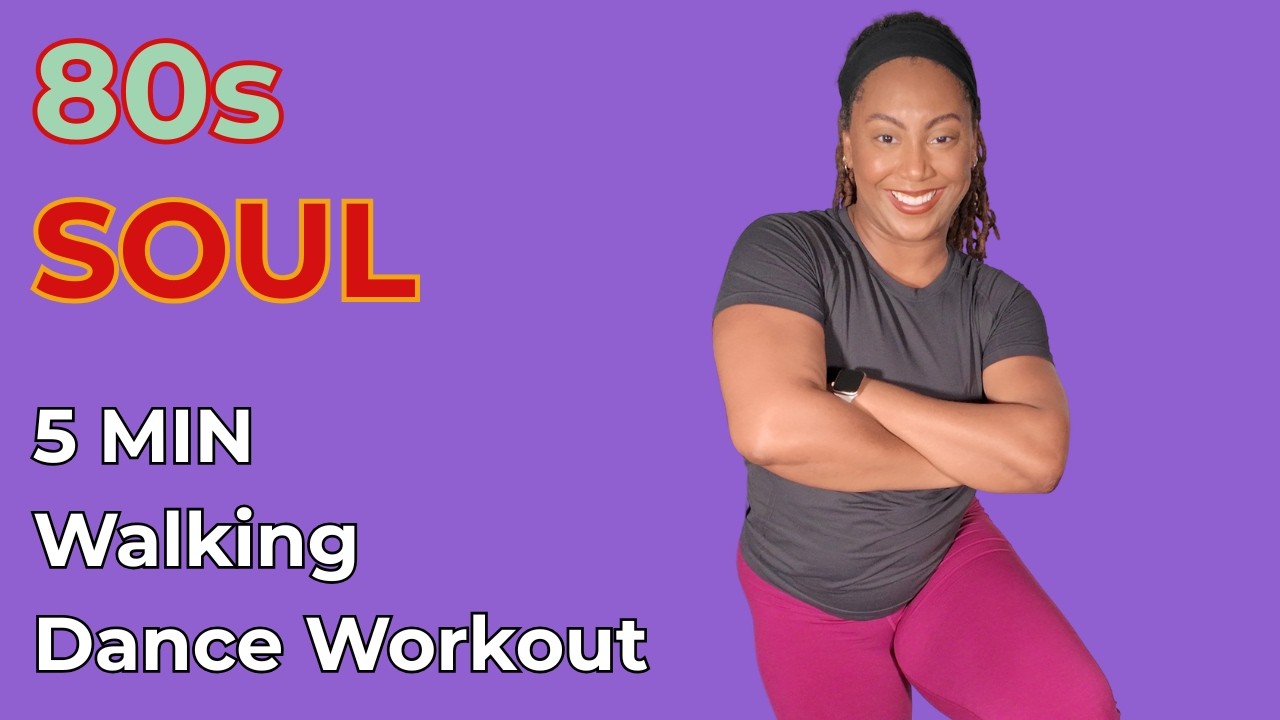 5 Min 80s R&B Dance Workout | Feel Good Walking Workout