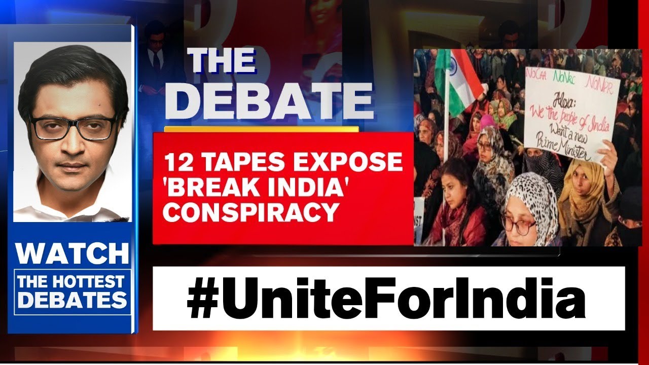 12 Tapes Expose 'Break India' Conspiracy | The Debate With Arnab Goswami