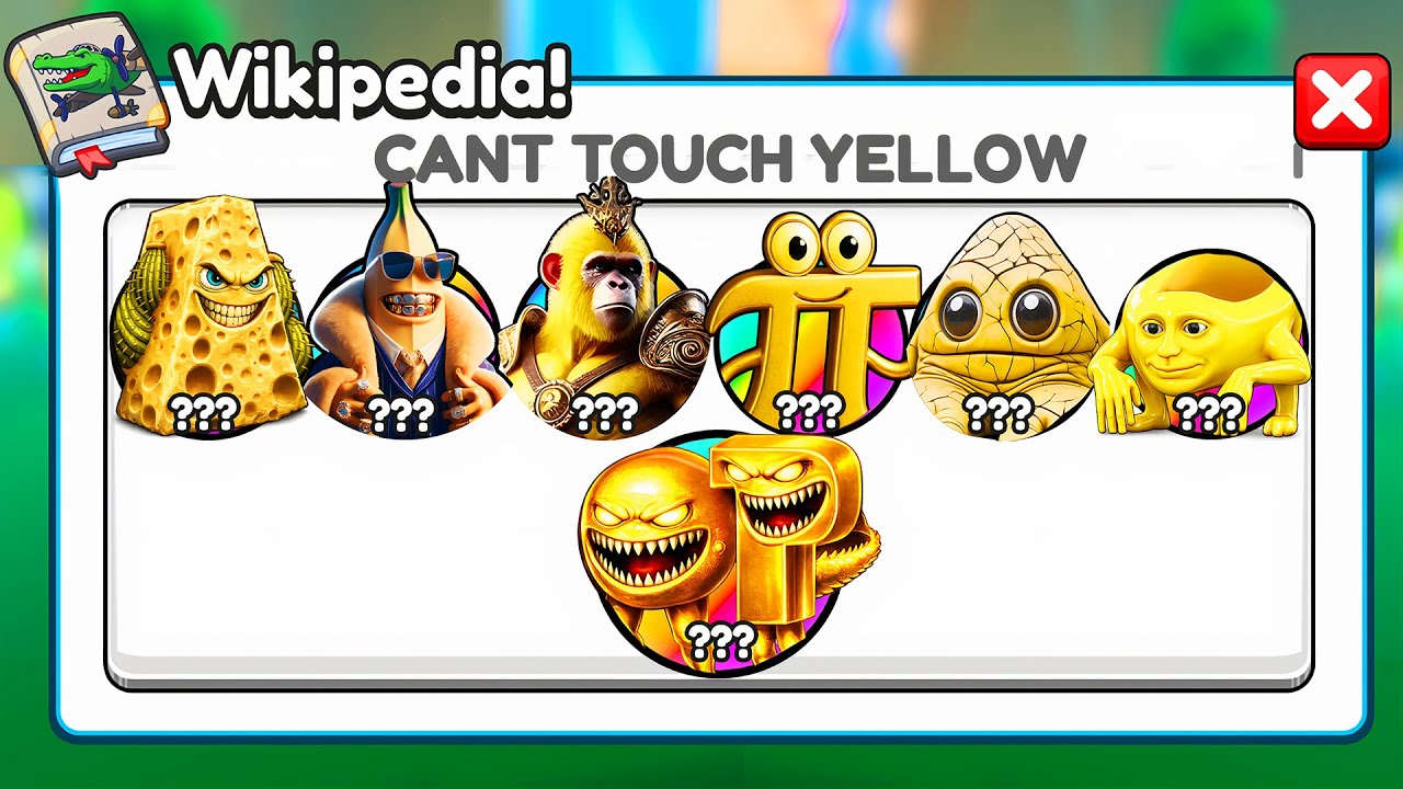 I CANT TOUCH the COLOR YELLOW in Brainrot Evolution!