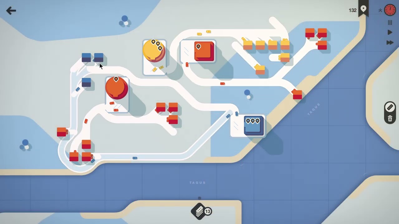 ゲーム実況 Mini motorways #69 4920点 世界13位 デイリーチャレンジ リスボン