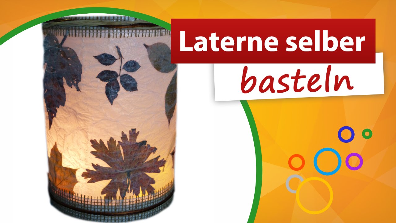 ★ Laterne selber machen ★ Herbstliche Dekoration - trendmarkt24 Bastelidee