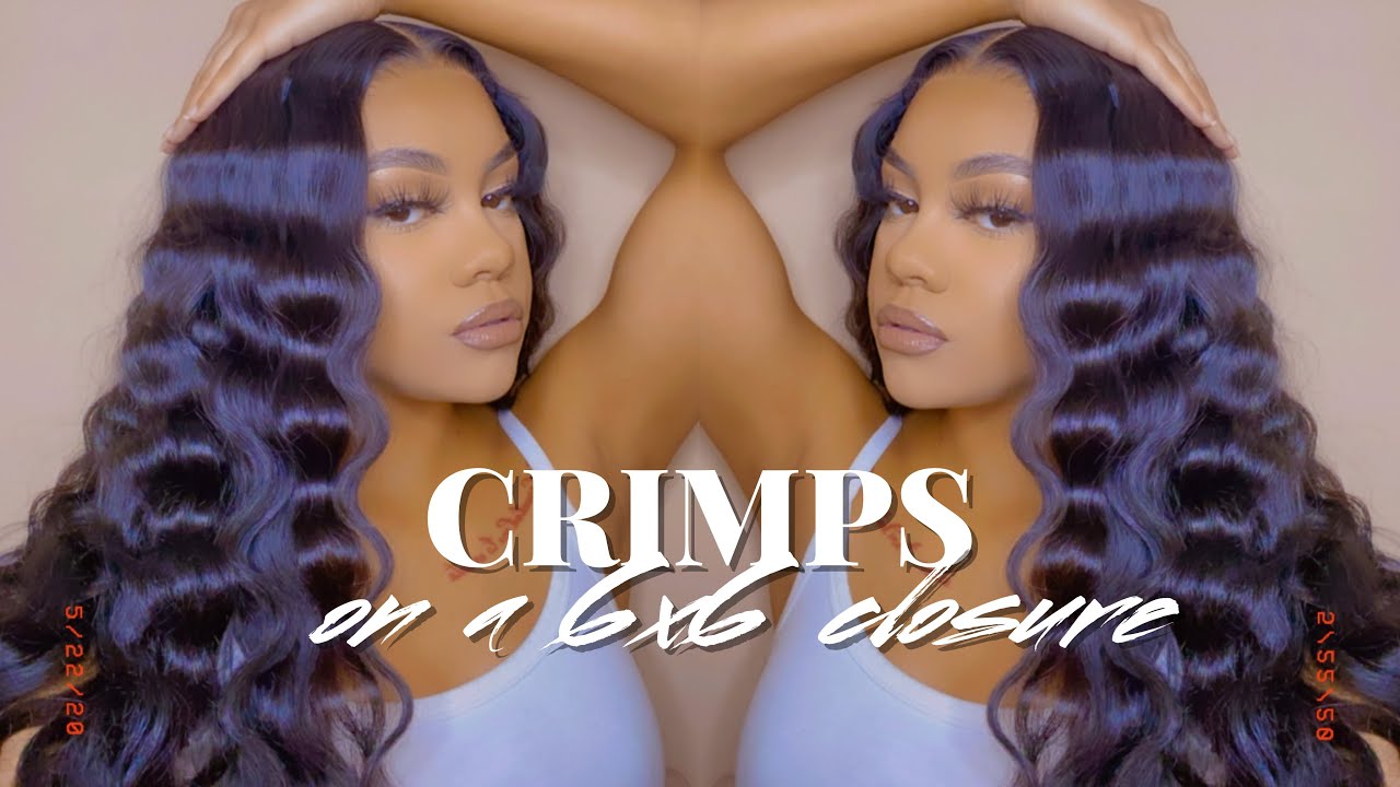 CRIMPS ON A 6x6 CLOSURE | Yolissa Hair | BEAUTYVIAJALEAH