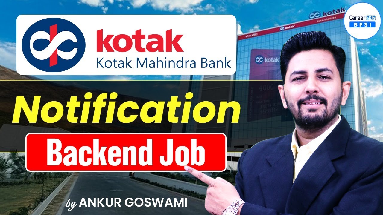 Kotak Mahindra Bank Backend Jobs 2026 | Private Bank Vacancy | No Target Job | Apply Now