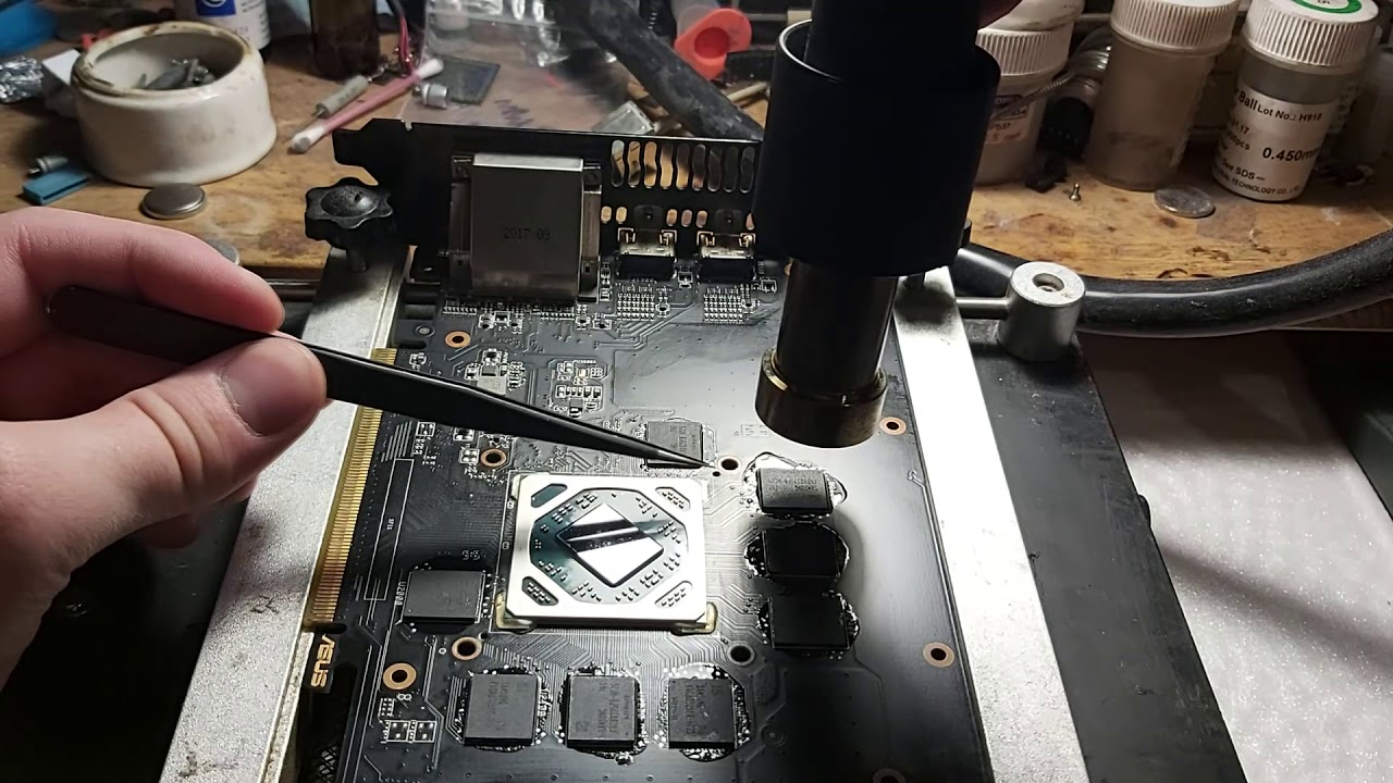 ASUS STRIX RX 580 - Сложный ремонт