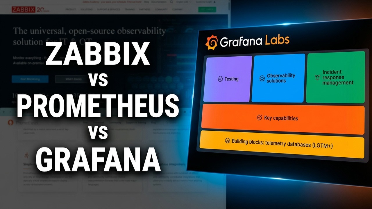 Zabbix vs Prometheus vs Grafana - Which Monitoring Stack Should You Use in 2026?