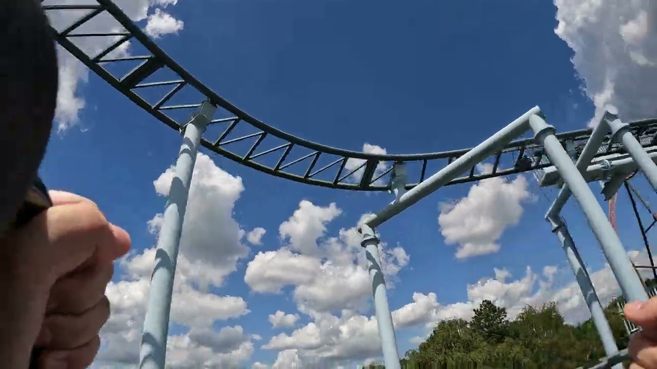 Bobbejaanland - Typhoon - Onride First Row 4K