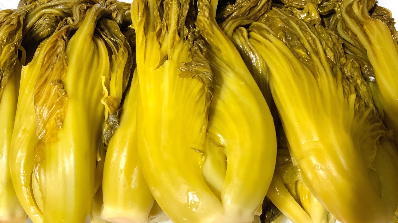 របៀបធ្វេីស្ពៃជ្រក់/Pickled Green Mustard