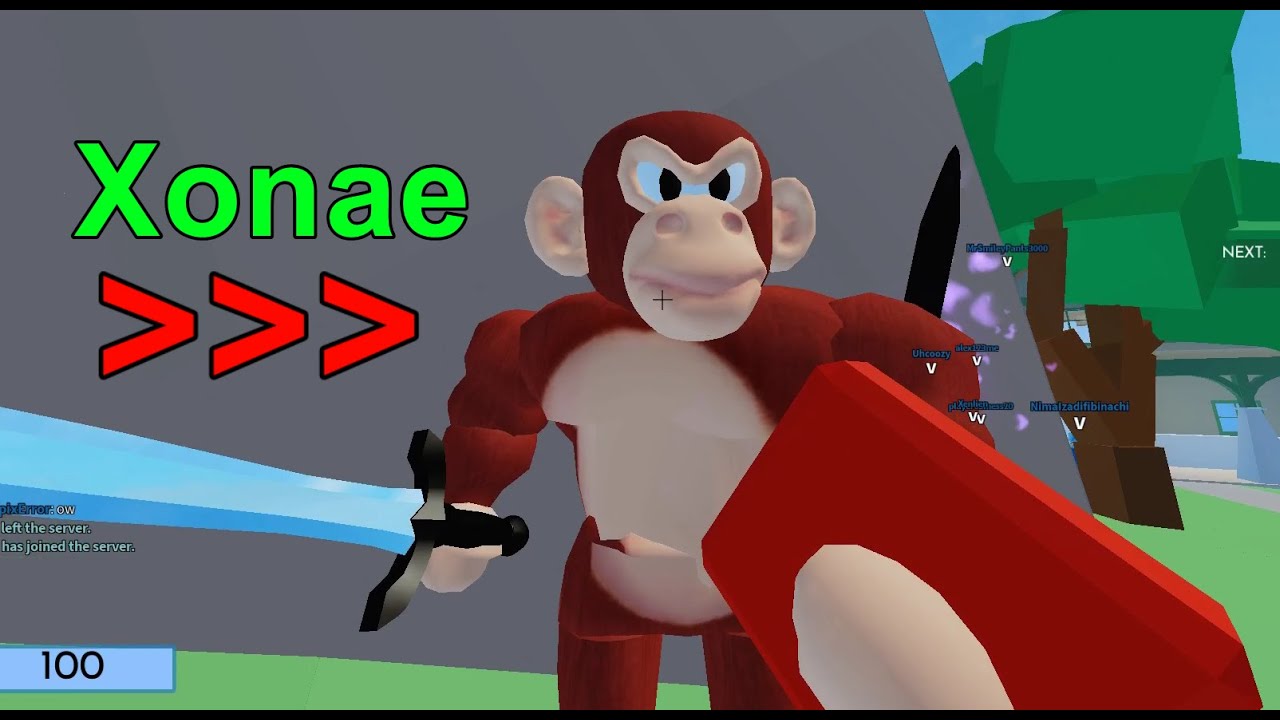 Knifing Xonae (Roblox Arsenal) (He said i suck)