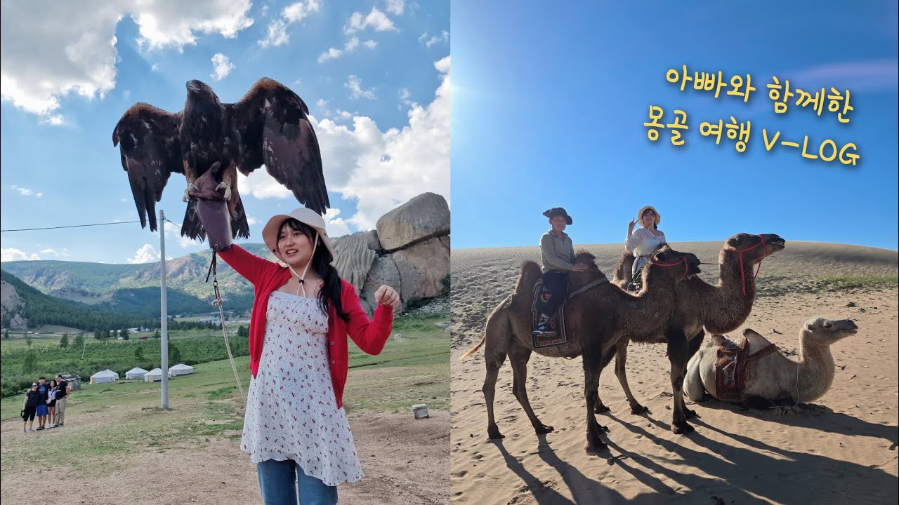 여름엔 몽골이다. 시원한 바람 맞으며 초원부터 낙타까지!! 낭만 가득했던 3박4일 몽골여행 브이로그! (작년 8월에 다녀와서 2월에 올리는 파격행보)