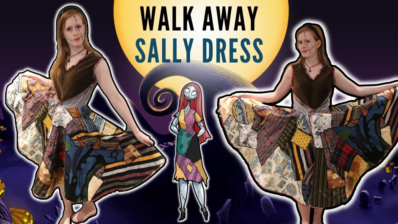 Sewing a WALK AWAY DRESS for Sally - Making a 1950's Wrap Dress - The Nightmare Before Christmas