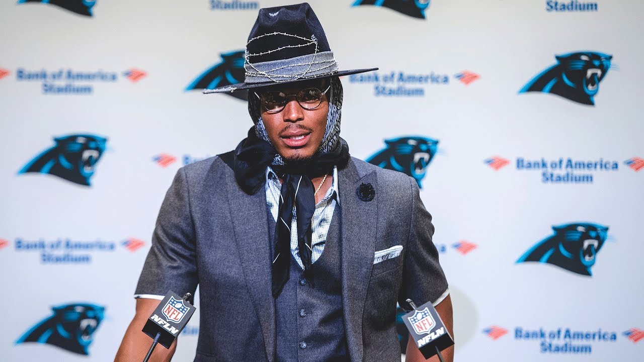 Cam Newton talks about shaking off rust in first game