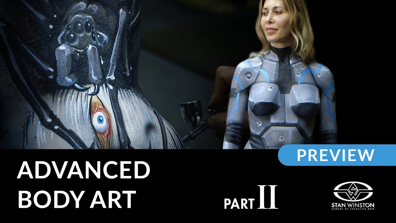 Learn Advanced Body Painting Part 2 - How to Paint Armor & Illustration Techniques - TRAILER