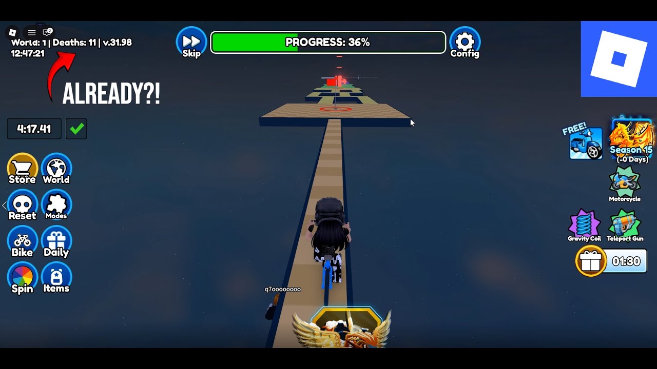 I Should Be More Careful...😨| Bike Obby (No Commentary)