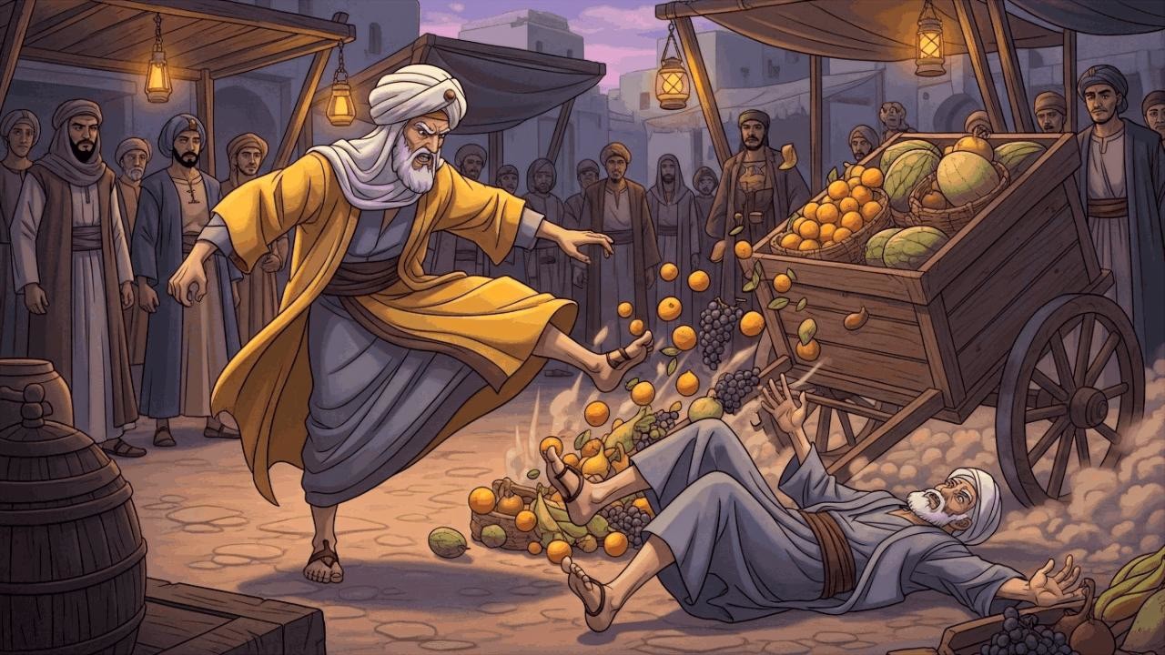 قصة التاجر المغرور ضرب عربة العجوز الضعيف فأسقطها و كشفت ابنته أسرار ظلمه | قصة تراثية مؤثرة