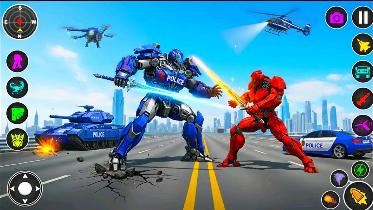 Police Robot Car Games: US Car Police Transportation - Best Android Gameplay