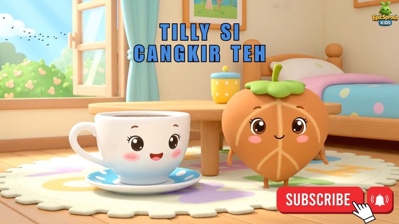Indonesian | Tilly si Cangkir Teh | Tilly the Tea Cup | kids song