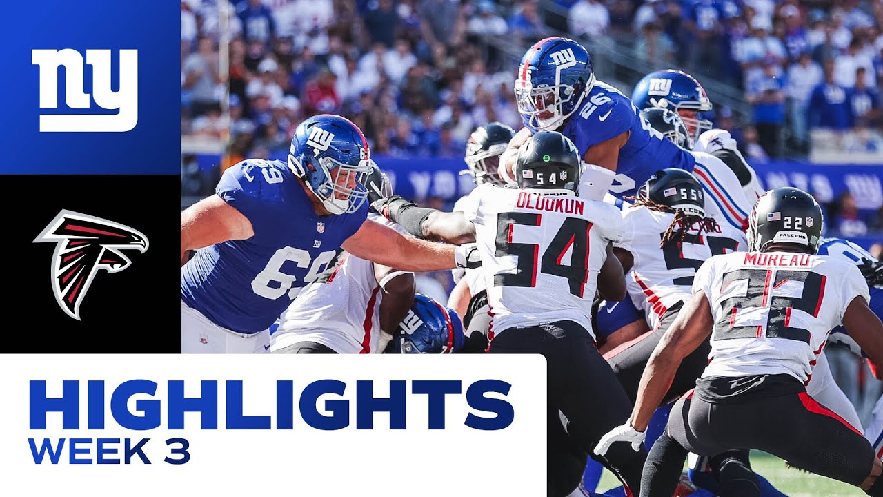 HIGHLIGHTS: Giants vs. Falcons Week 3 | New York Giants