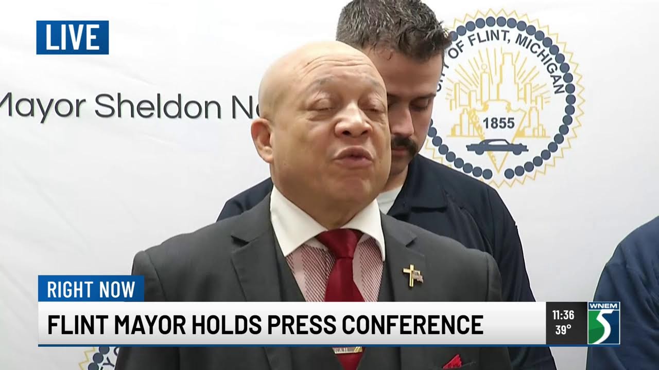 Flint Mayor Neeley holds press conference