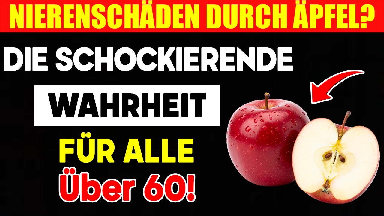 Arzt warnt: Essen Sie Äpfel nach 60 NIEMALS so! (Lebensgefahr für Ihre Nieren)