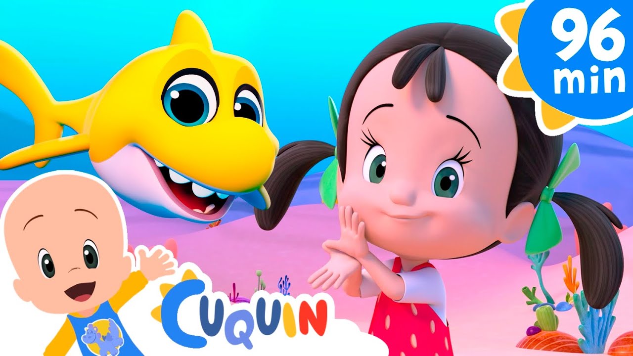 Baby Shark 🦈 y más canciones infantiles para bebés con Cleo y Cuquín