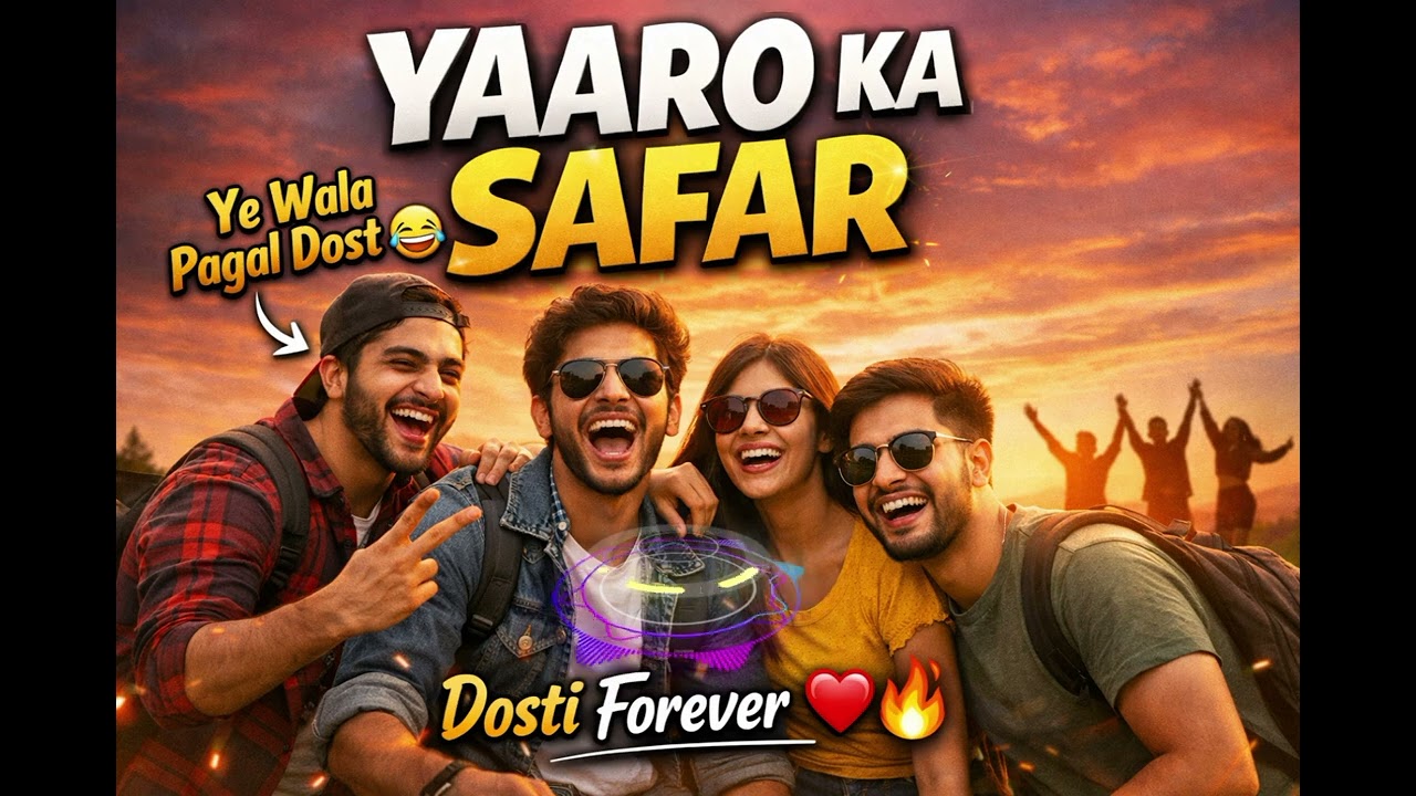 यारों का सफर 👬|  New ai friendship song | yaaro ka safar dosti forever❤️🔥# ai song #  subscribe 