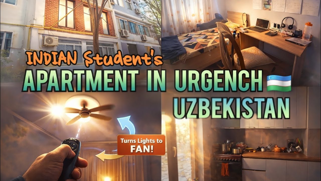 Indian Student's Apartment in Urgench, Uzbekistan 🇺🇿 | Real living condition 🤔 | Latest Prices 💸 