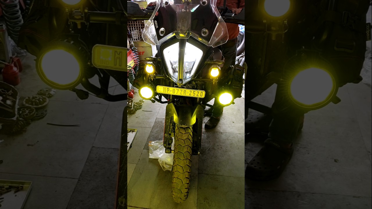 Ktm adventure 390 fog light installation #ktm #390 #adventure390 #automobile