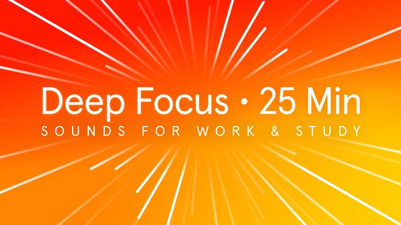 Boost Focus & Energy • 25 Min Pomodoro with Uplifting Endel Soundscape