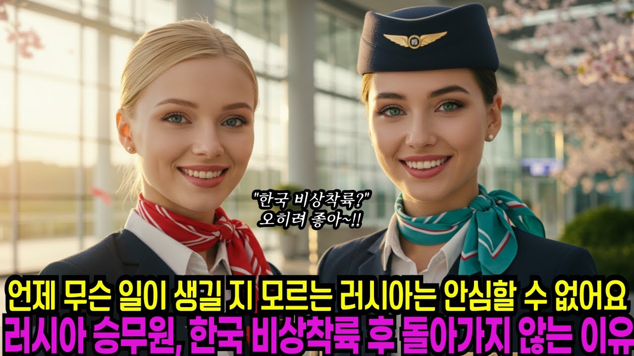 [해외감동사연]러시아 승무원, 한국 비상 착륙후 돌아가지 않는 이