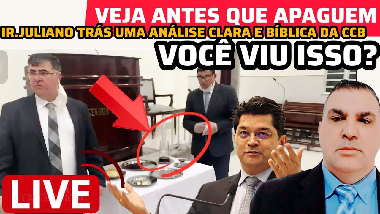 CCB-  IR JULIANO SOBRE A SANTA CEIA  E OUTROS. VOCÊ NÃO ACREDITAR NESSA EXPLICAÇÃO #ccb 