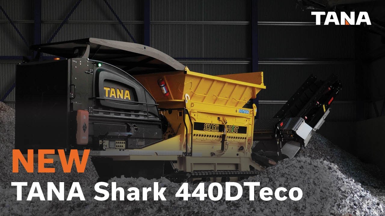 EXTREME Versatility in Waste Shredding with TANA Shark 440DTeco!