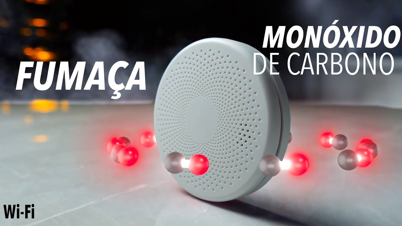 Detector de Fumaça e Monóxido de Carbono Inteligente WiFi | Tuya