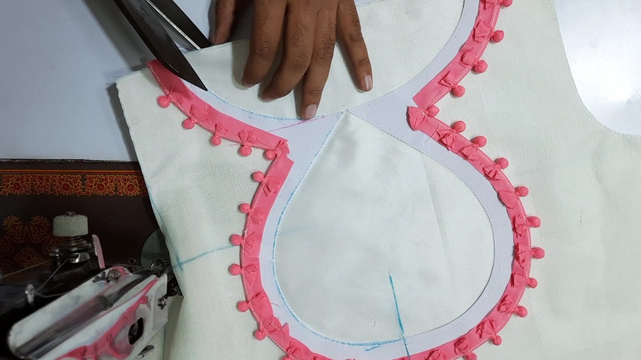 थर्मा कोल की गोलियो से बनाए ये सुन्दर डिज़ाइन / Thermocol Balls Neck Design  @alvisistersvlogs4633