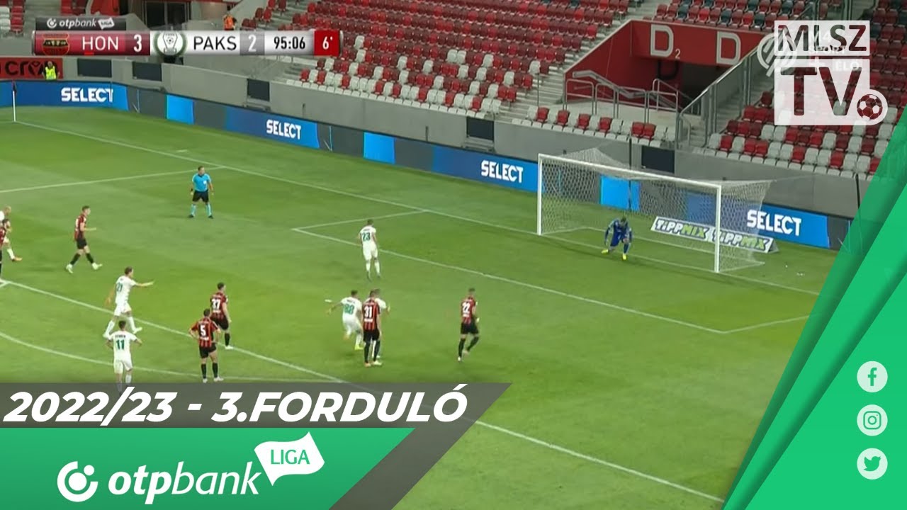 Budapest Honvéd - Paksi FC | 3-3 | (2-0) |  OTP Bank Liga | 3. forduló | MLSZTV