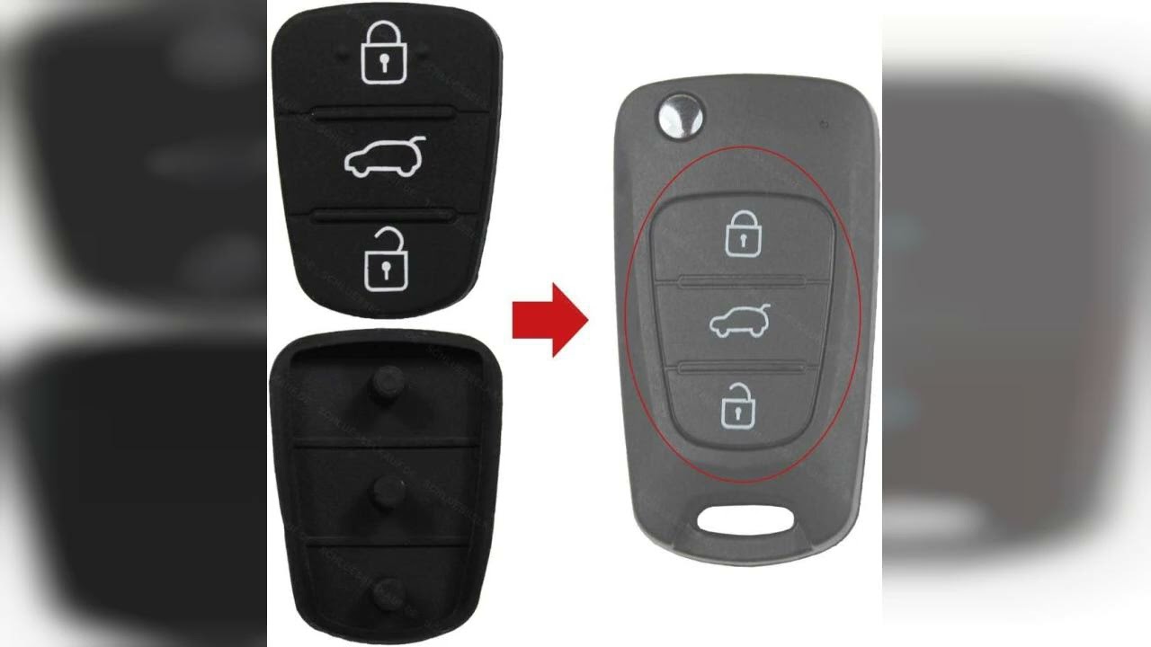 Rezension: Autoschlüssel Tastenfeld Gummi Pad Neu passend für Hyundai Kia i10 i20 i30 ix35 ix20 E...