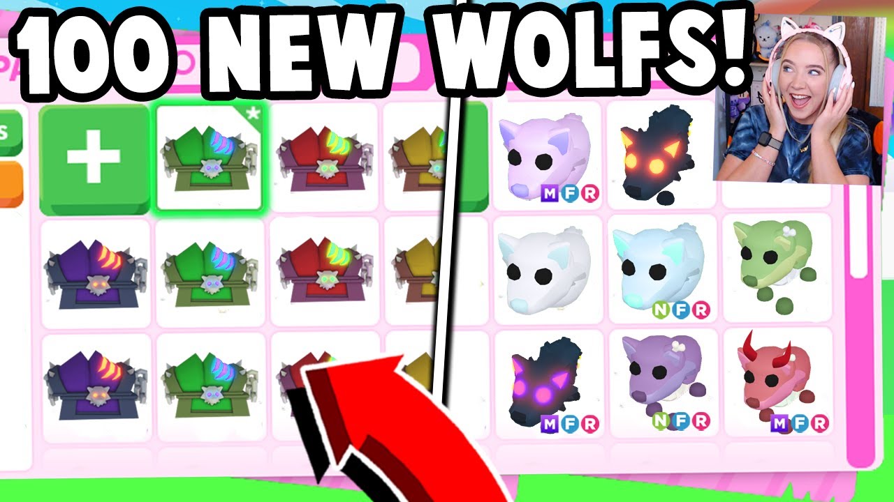 UNLOCKING *EVERY* NEW WOLF in Adopt Me with 100 Boxes!