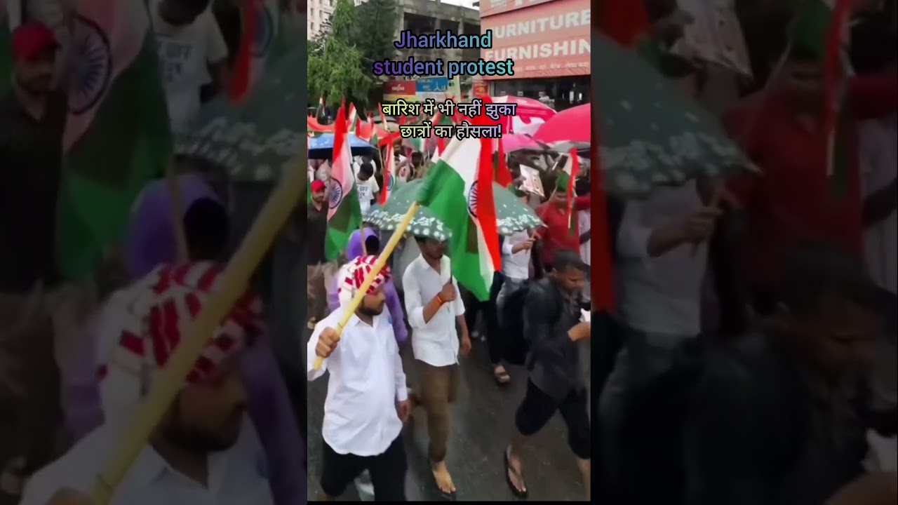 students protest Jharkhand🫡#ranchi#protest#support#students