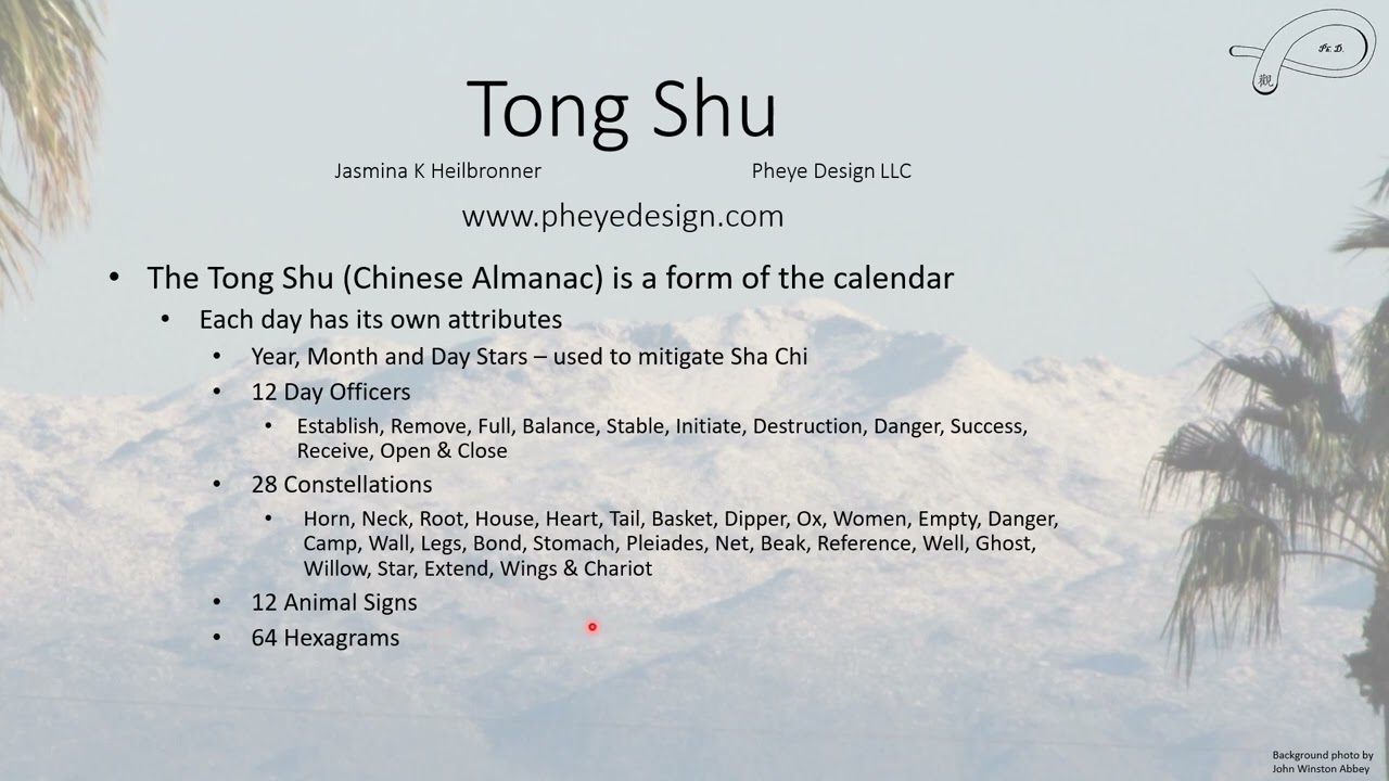 Date Selection and Feng Shui