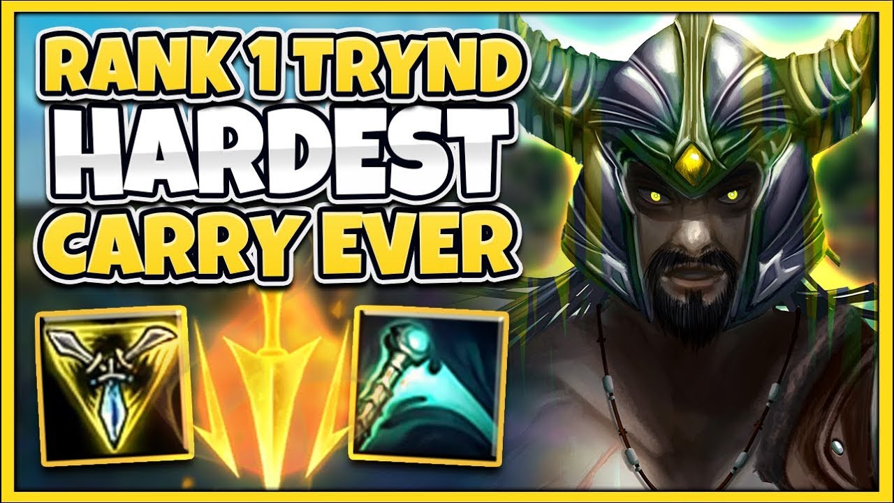 #1 TRYNDAMERE WORLD HARDEST 1V9 OF HIS LIFE (CRAZY CARRY) - League of Legends