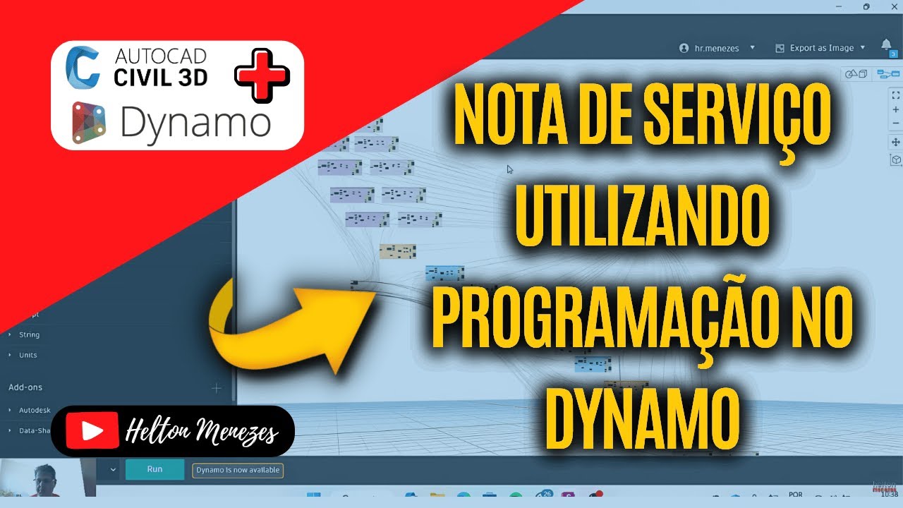 Nota de Serviço: Usando Civil 3D + Programação no Dynamo 