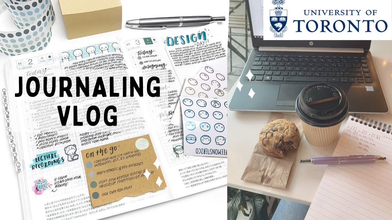 Journaling Vlog: Design Work, Studying & Lectures | Hobonichi Techo Cousin Planner