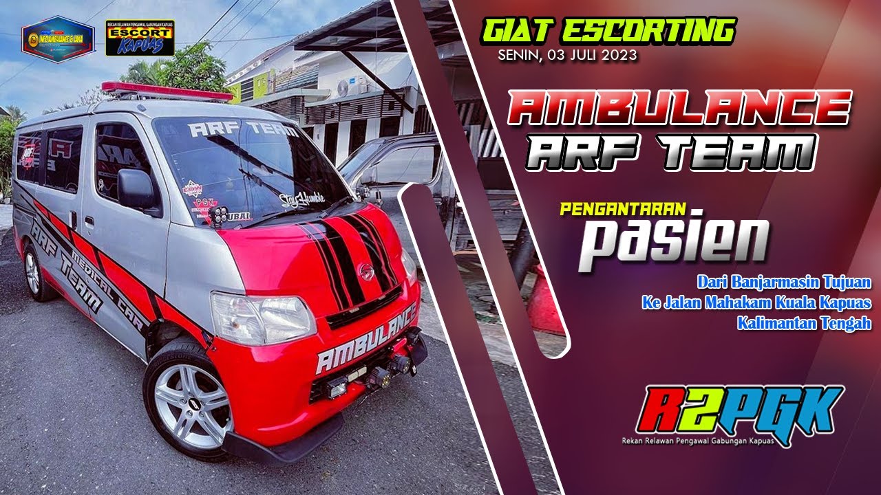 GIAT ESCORTING AMBULANCE - ARF TEAM | PASIEN Px. STROKE | KELUARGA MINTA CEPAT - Jalur Lumayan Padat