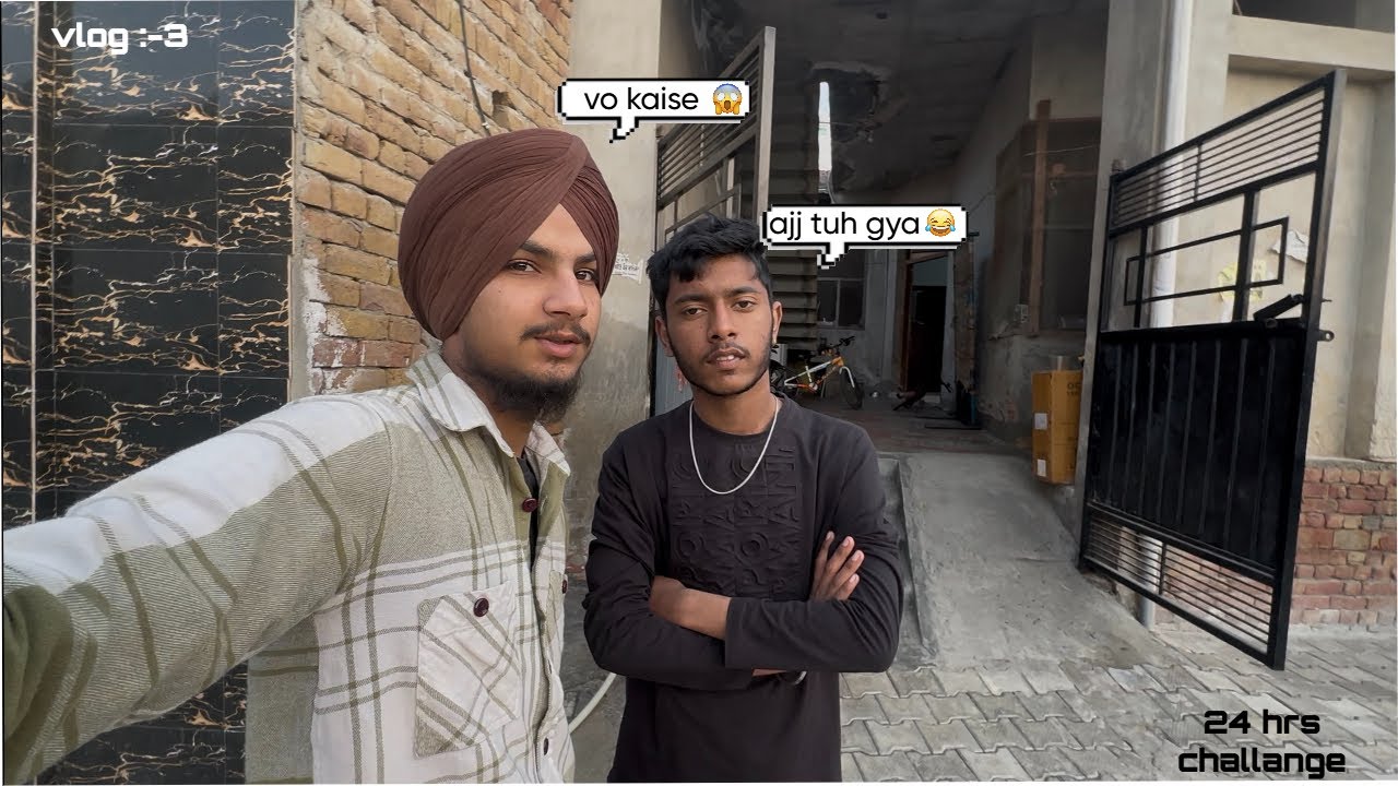 24 hour speaking hindi challange ||  vlog 3 || vlog:- vehle log ouljlul gallan  ⁨@rattanoplive⁩