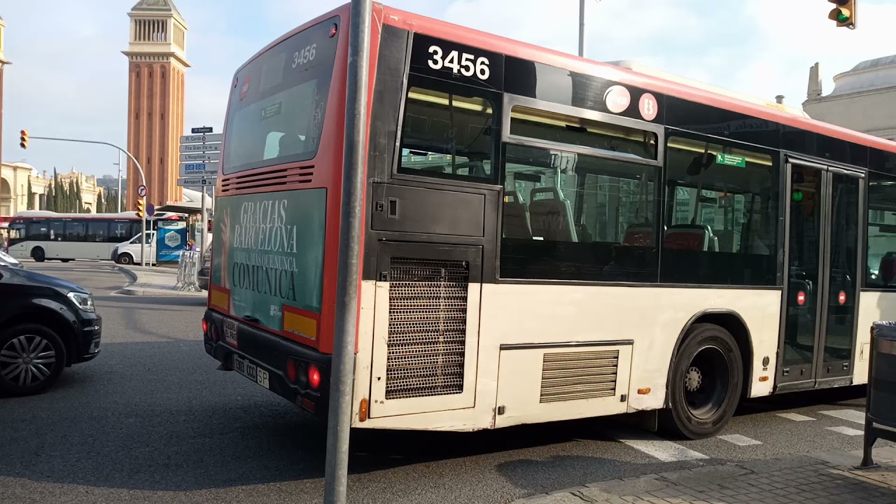 Circulaciónes de Autobuses por la Plaça Espanya de Barcelona.