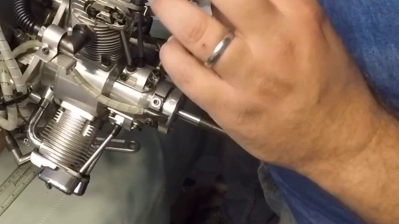 Valve Adjustment on Saito FG-60R3 in my TF P-47
